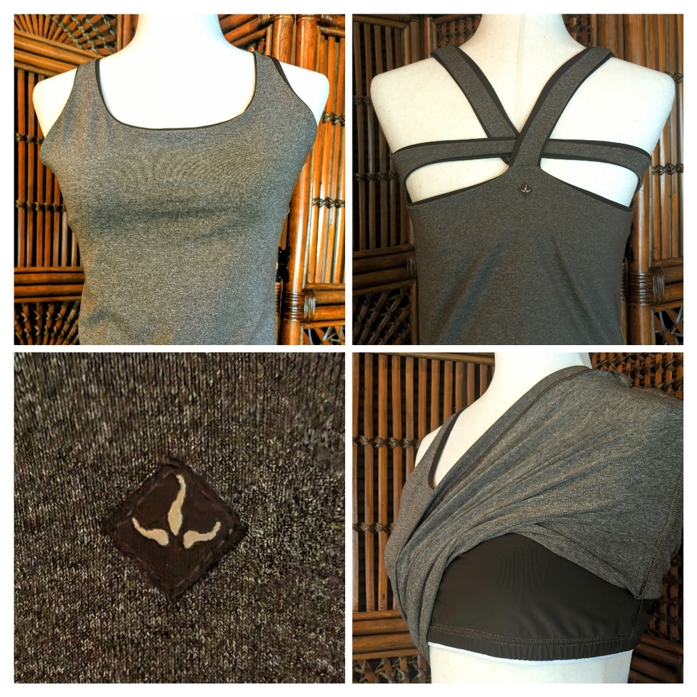 prAna Breathe Athletic Tank with Shelf Bra - RN92382 - NWOT